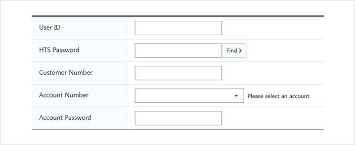 Screenshot of information for identity entry